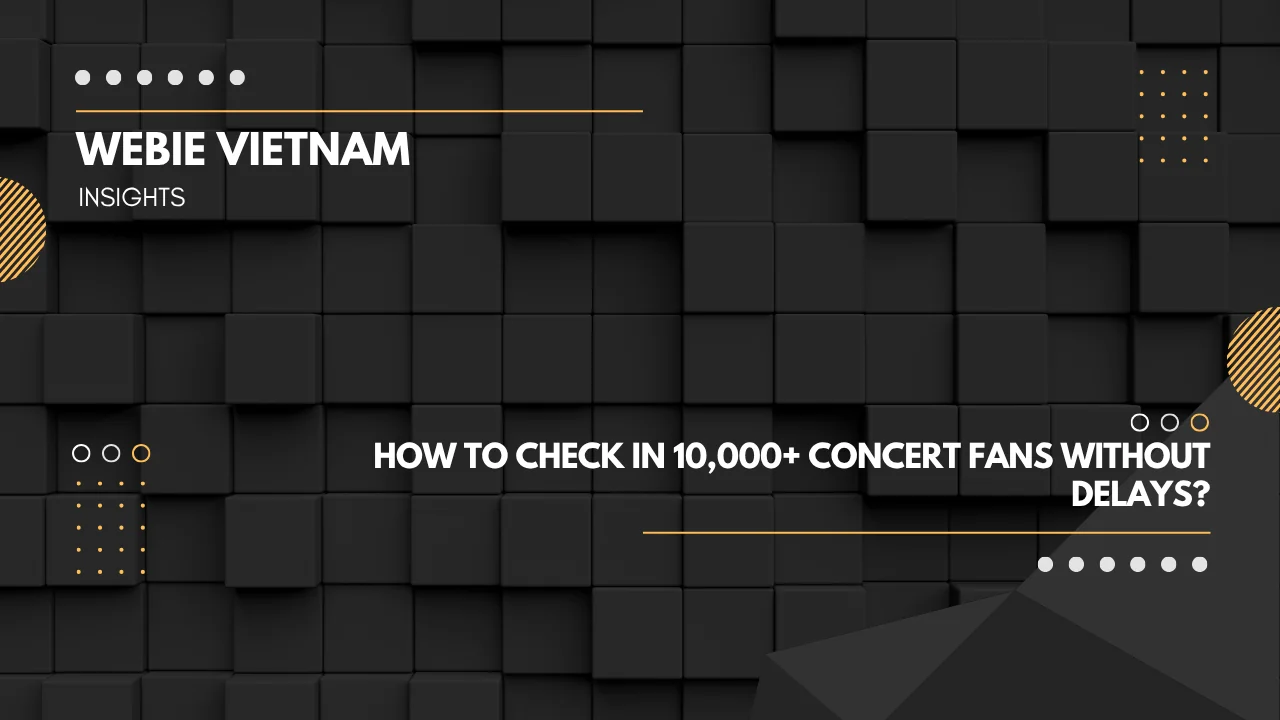 Webie event technology solutions for mega concert ticketing